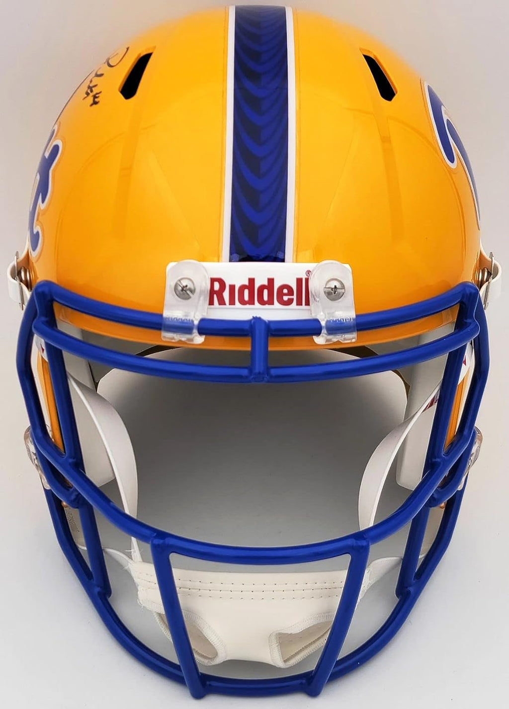 Autographed Gold Full Size Speed Helmet H110196