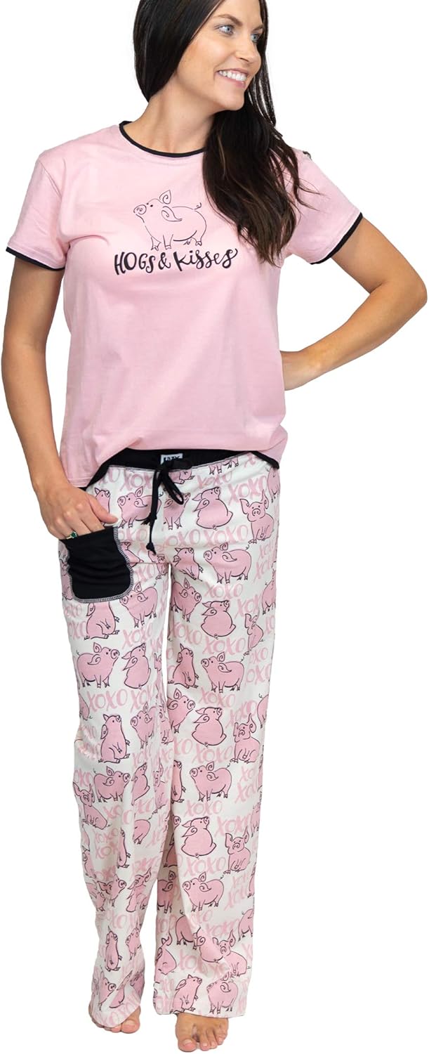 Women's Short Sleeve Pajama Set V97746
