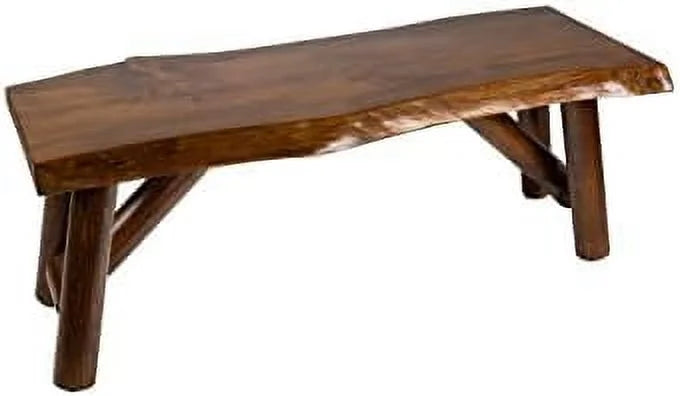 Rustic Pine & Cedar Wood Bench I70610
