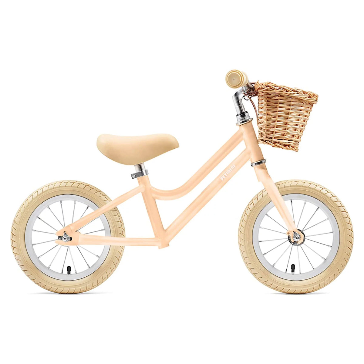 12 Inch Kids Balance Bike with Basket, Peach U886