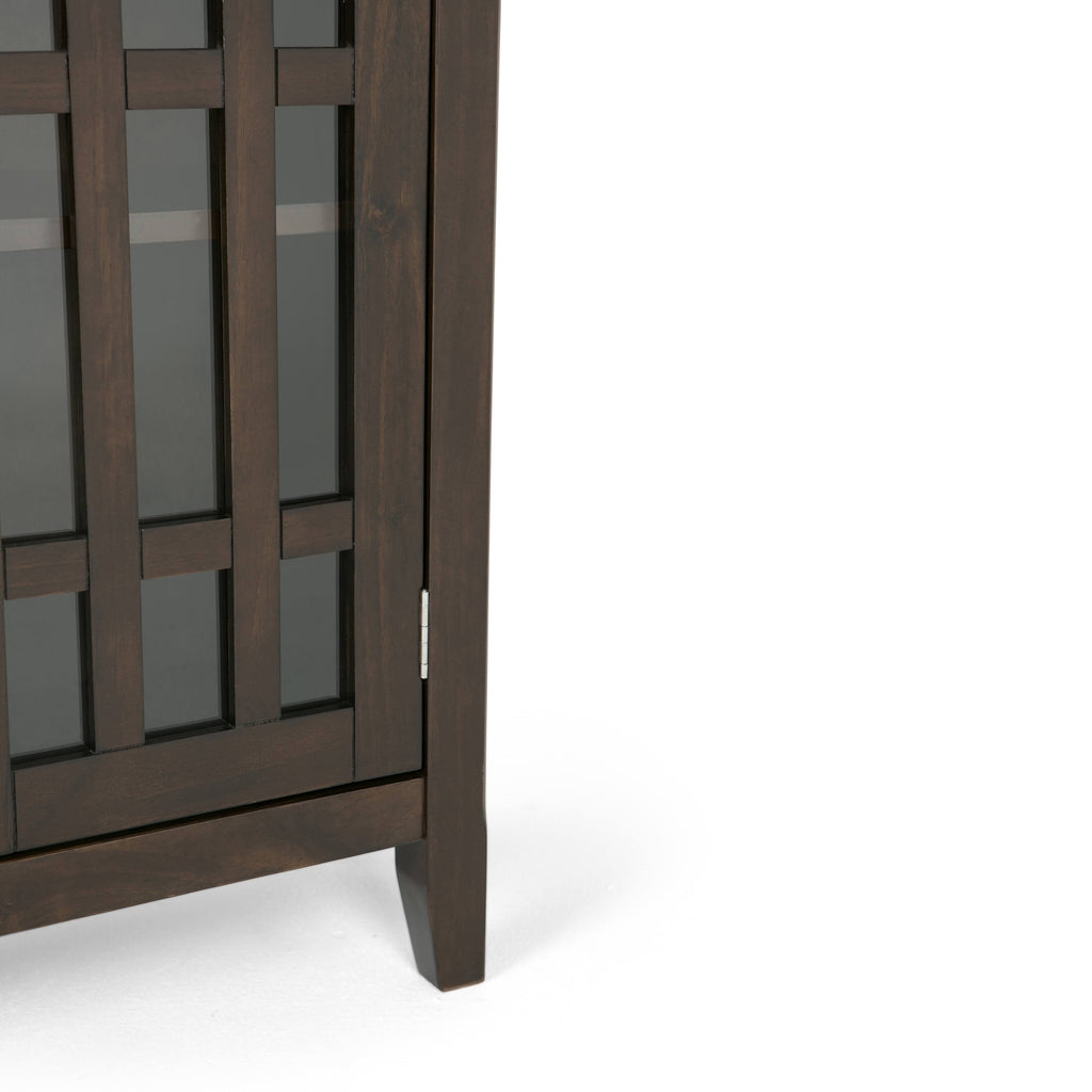 White Solid Wood Storage Media Cabinet L931998