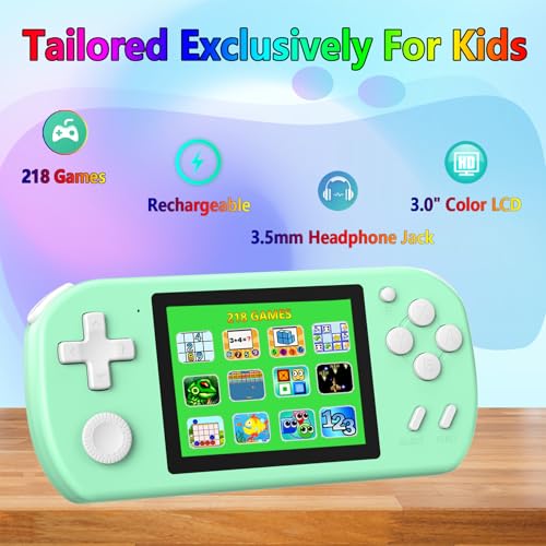 218 Video Games Portable Handheld Gaming Player (Blue) E50120