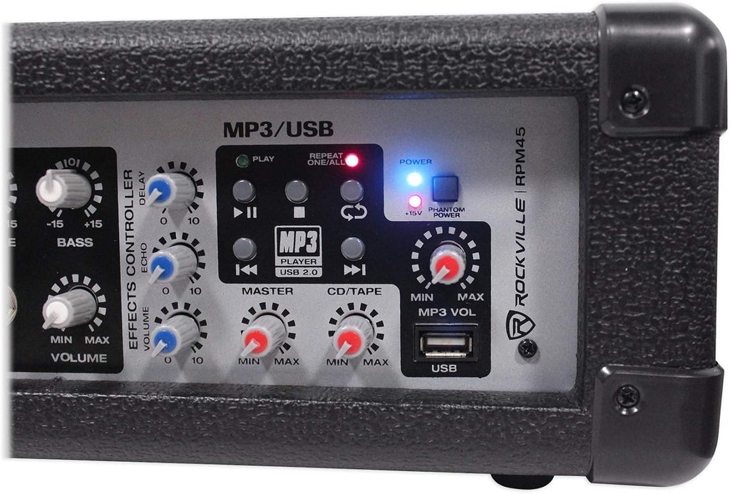 1800w Powered Soundboard Mixing Console Mixer O300867
