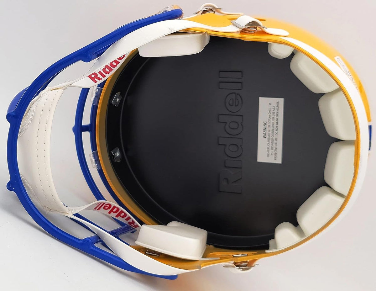 Autographed Gold Full Size Speed Helmet H110196