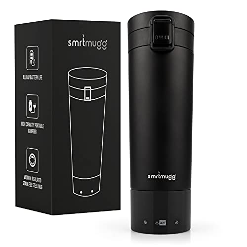 Black 10 oz. Heated Travel Mug P32959