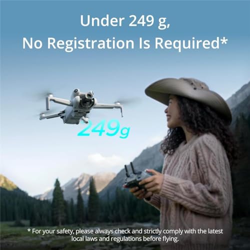 Folding Mini-Drone with 4K HDR Video Camera, Under 249 g, 34 Mins Flight Time W8911