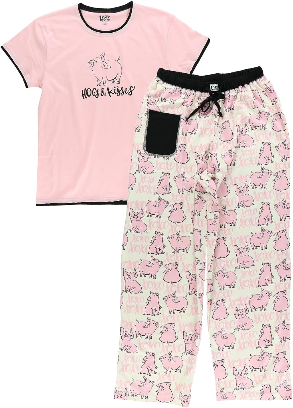 Women's Short Sleeve Pajama Set V97746