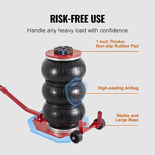 3 Ton Triple Bag Air Jack with Six Steel Pipes O760