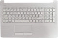 White Laptop Upper Case Palmrest Keyboard Touchpad Assembly E33547