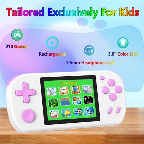 218 Video Games Portable Handheld Gaming Player (Blue) E50120