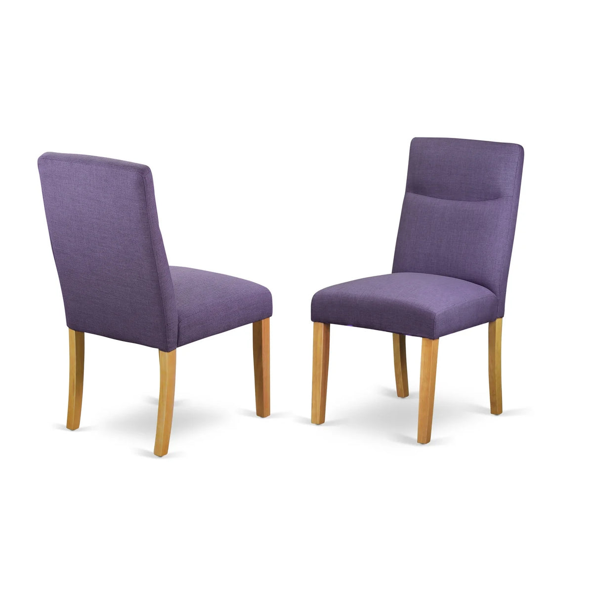 Set Of 2 Parson Chair With Oak Finish Leg And Linen Fabric O3338
