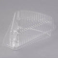 Clear Hinged Slice Container with Low Dome Lid C1633