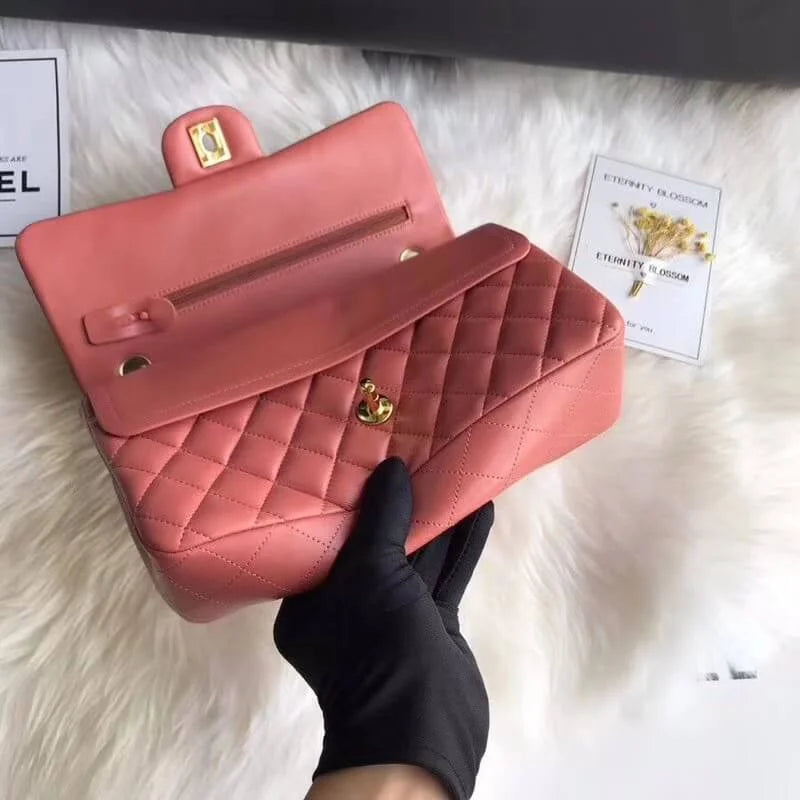 Lambskin Leather Flap Bag H3309