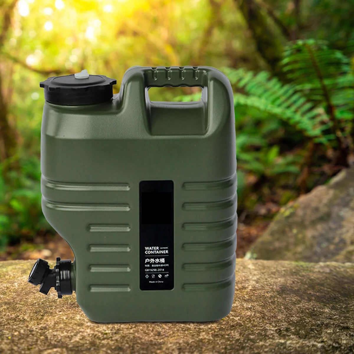 Green 18L Camping Water Storage Jug with Spigot M57341
