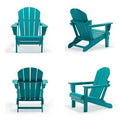 Turquoise Plastic Folding Adirondack Chair U755