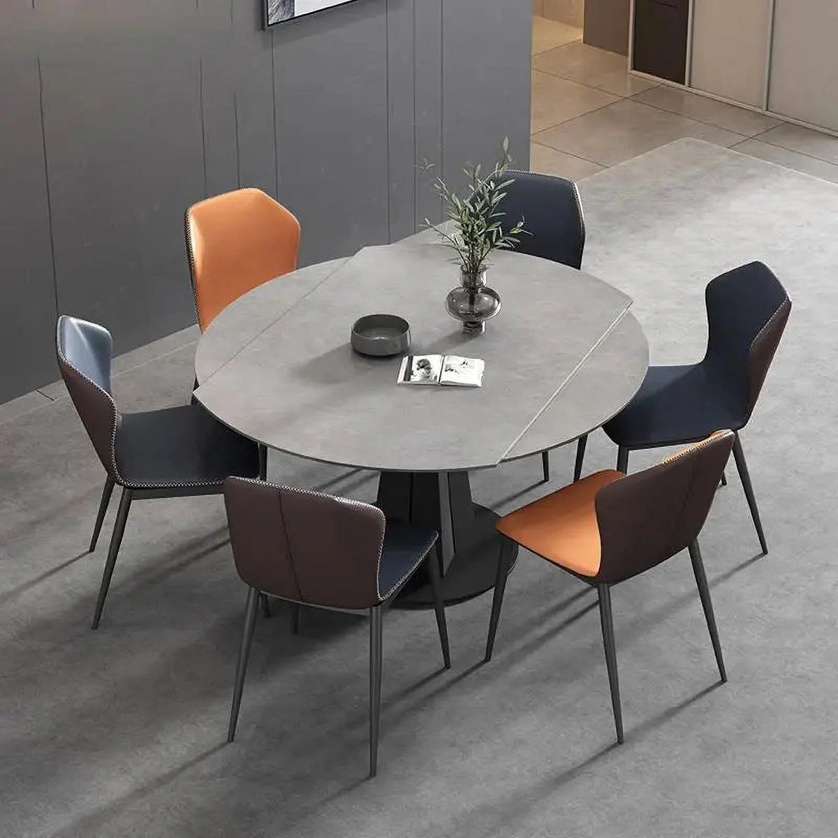 Round Marble Dining Table and Chairs Set G6233