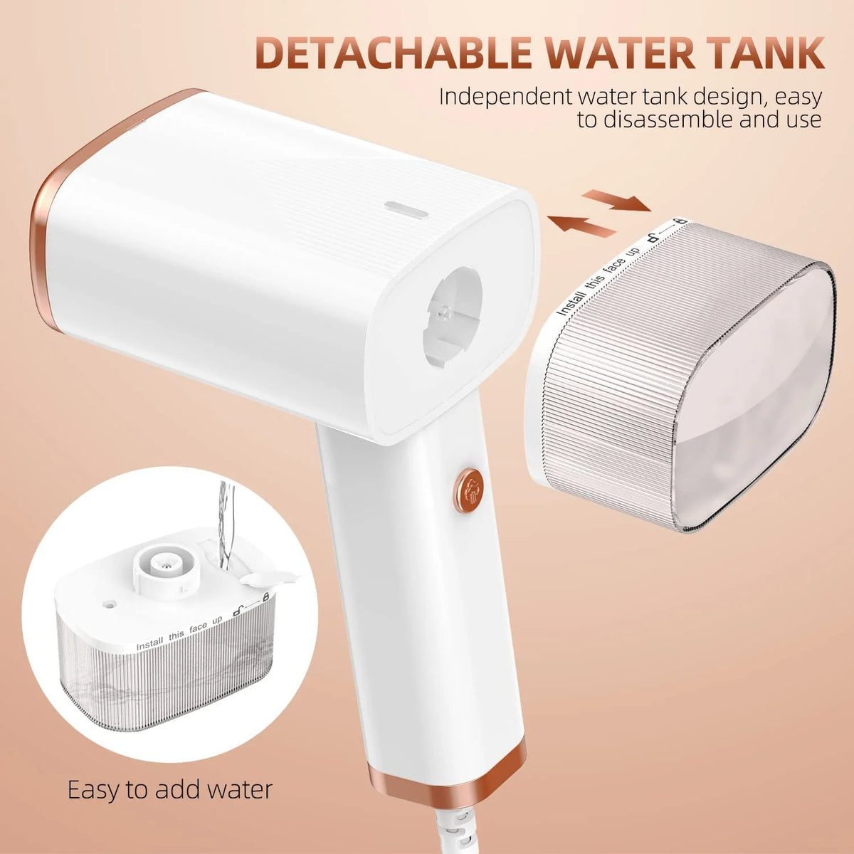 Portable Foldable Handheld Clothes Steamer 1000W 120ml A8600