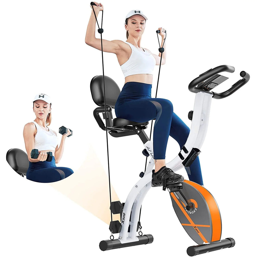 4-in-1 Folding Magnetic Exercise Bike E807