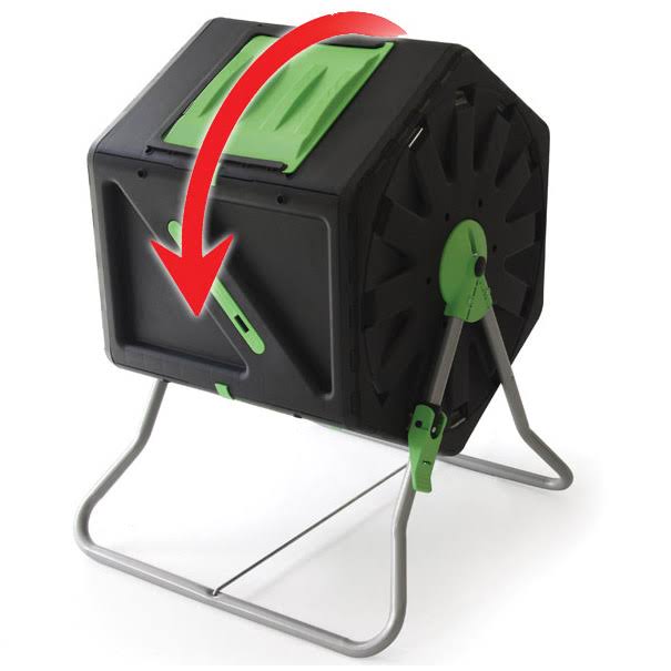 28 Gal Black Garden Composter with Hand Tool Kit Y301