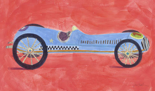 Retro Racer Canvas Art O877