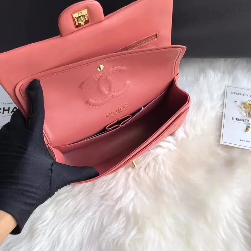 Lambskin Leather Flap Bag H3309