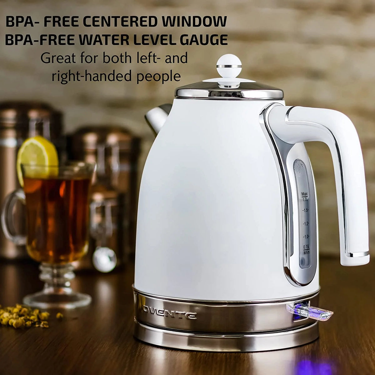 1.7 L Stainless Steel Electric Hot Water Kettle Z9282