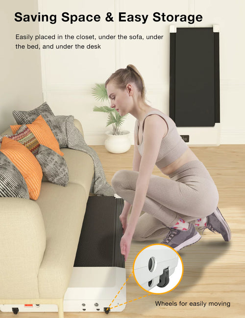 2.5Hp Walking Pad Under Desk Treadmill with Remote Control and LED Display H530