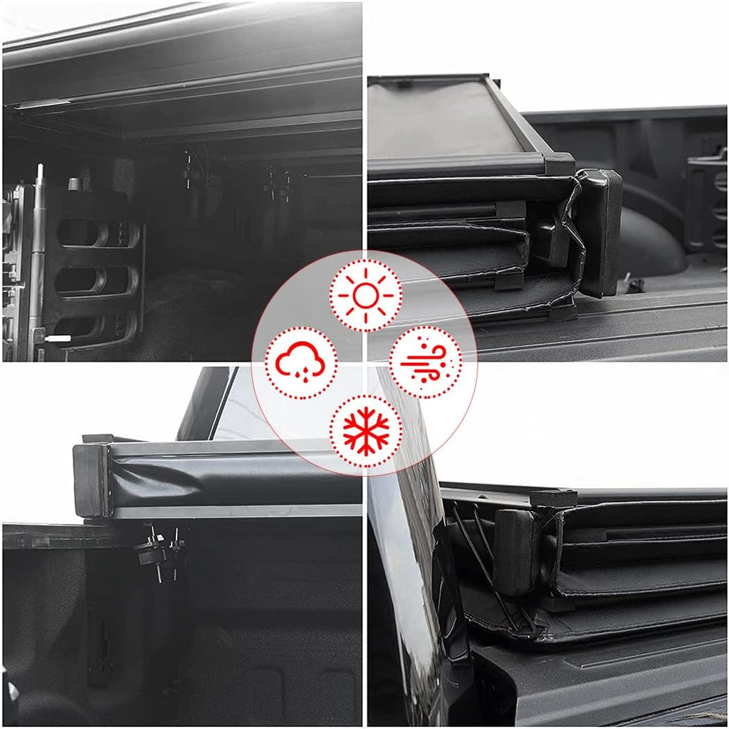 Soft Folding Truck Bed Tonneau Cover for Chevy Colorado/GMC Canyon 2015-2021 Fleetside 5FT Bed B2791