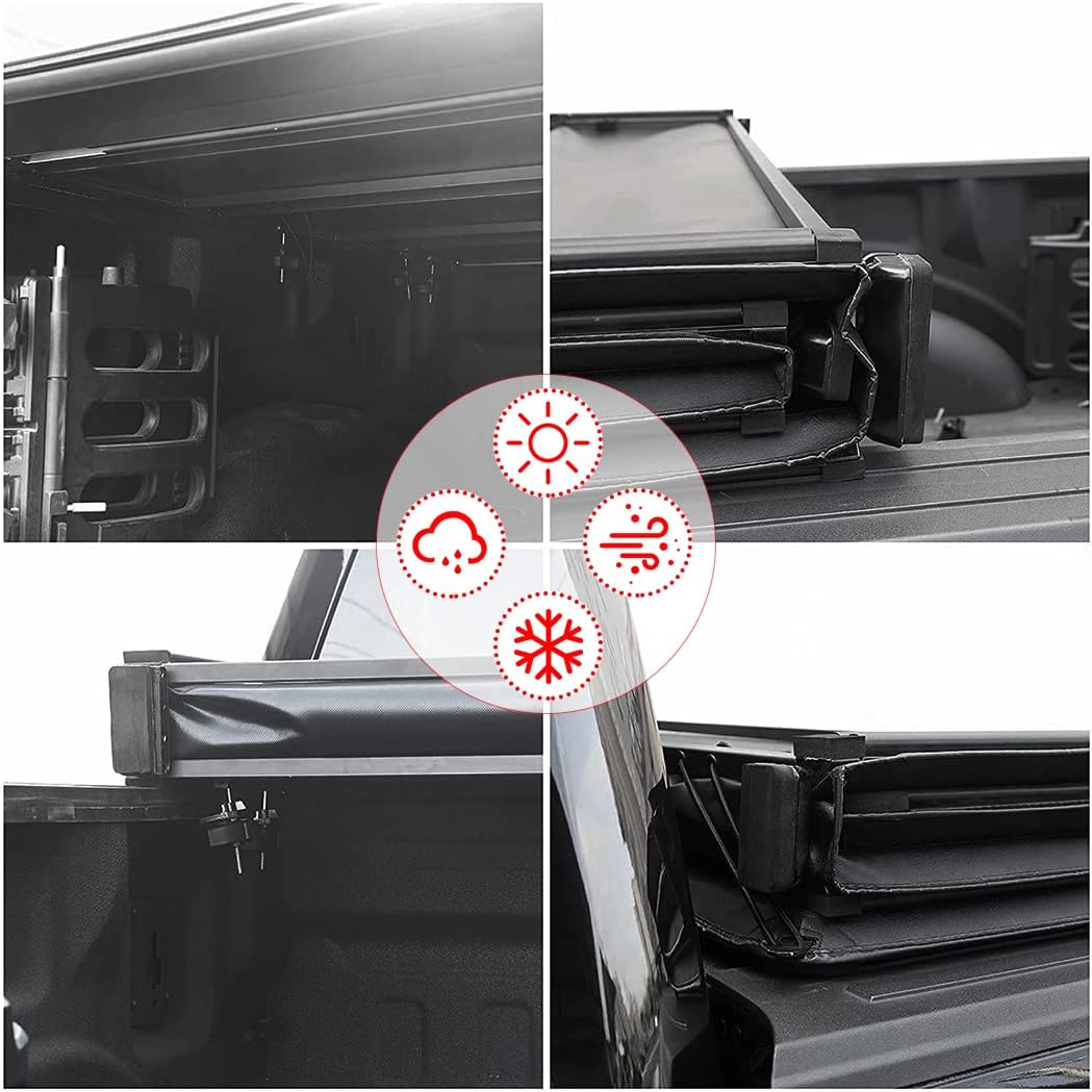 Soft Folding Truck Bed Tonneau Cover for Chevy Colorado/GMC Canyon 2015-2021 Fleetside 5FT Bed B2791