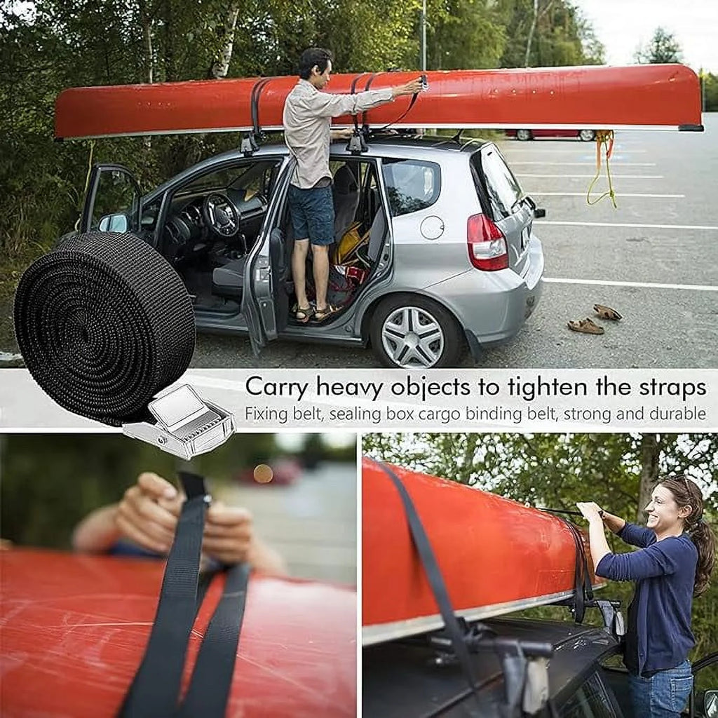 12 Packs 16ft Adjustable Cam Buckle Lashing Straps L678344