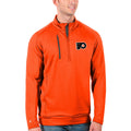 Men's Antigua Philadelphia Flyers Quarter-Zip Pullover Jacket K940793
