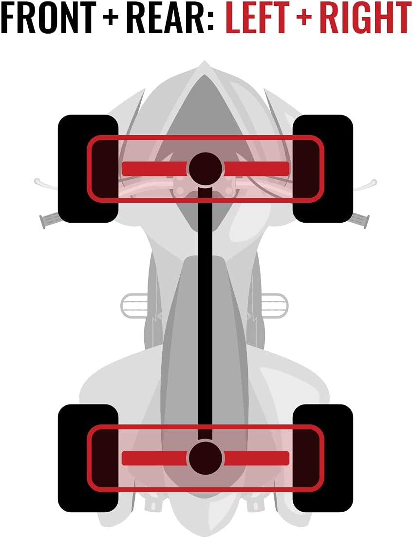 Front Rear Left Right Axles for Can-Am Outlander MAX 650 4X4 I78875