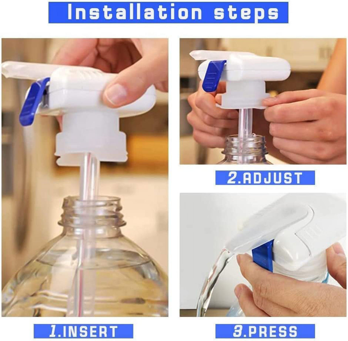 2 Pcs Automatic Drink Dispenser for Fridge Gallon E865