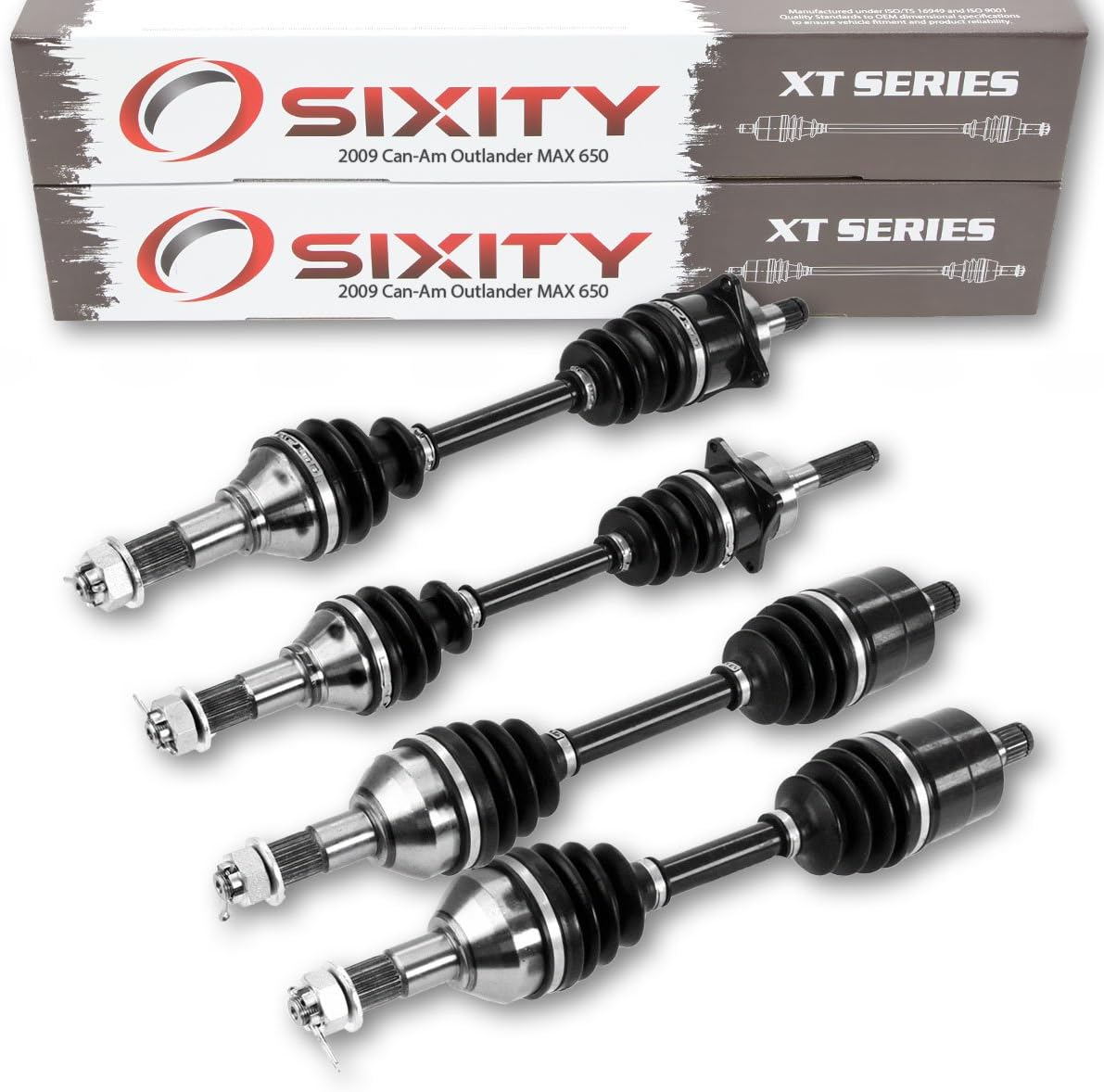 Front Rear Left Right Axles for Can-Am Outlander MAX 650 4X4 I78875