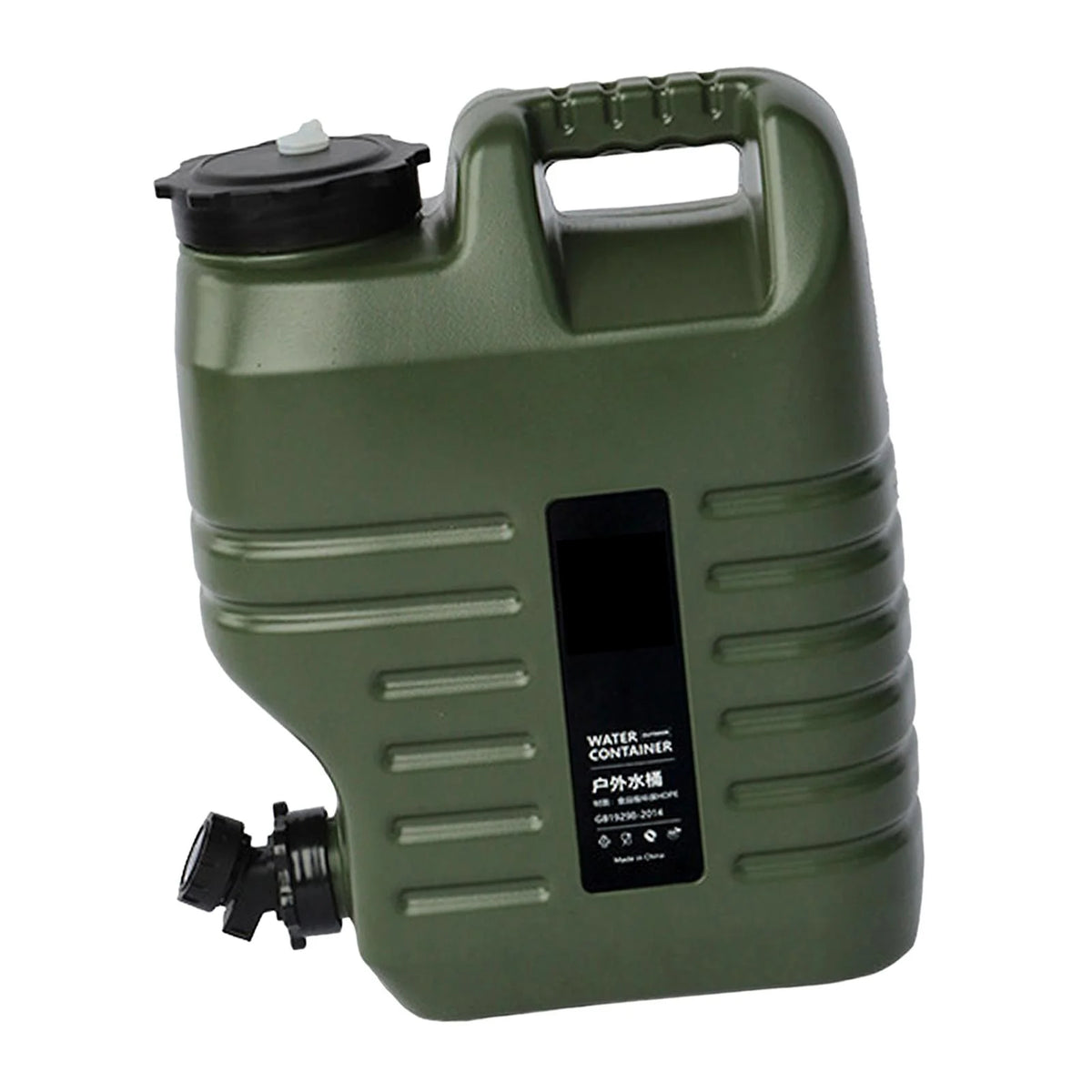 Green 18L Camping Water Storage Jug with Spigot M57341
