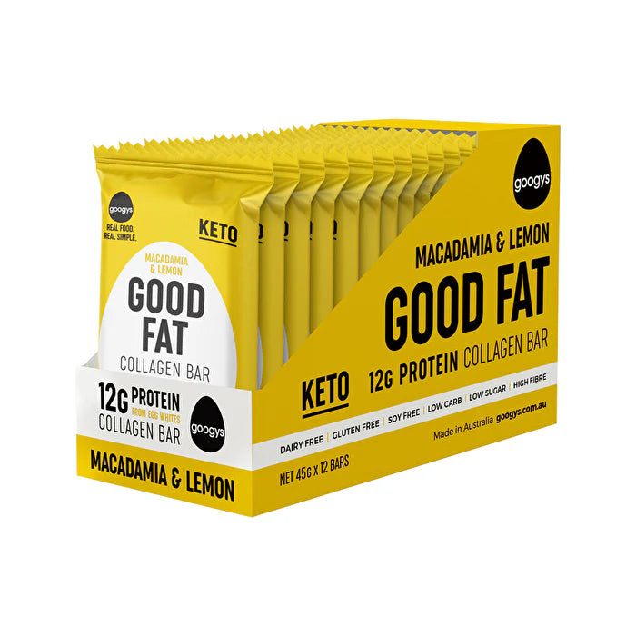 Macadamia & Lemon Collagen Bar 45g x 12 I353