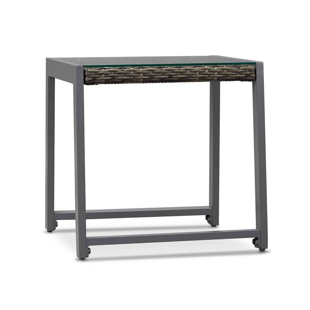 Gray Aluminum Patio End Table, 2 count P35298