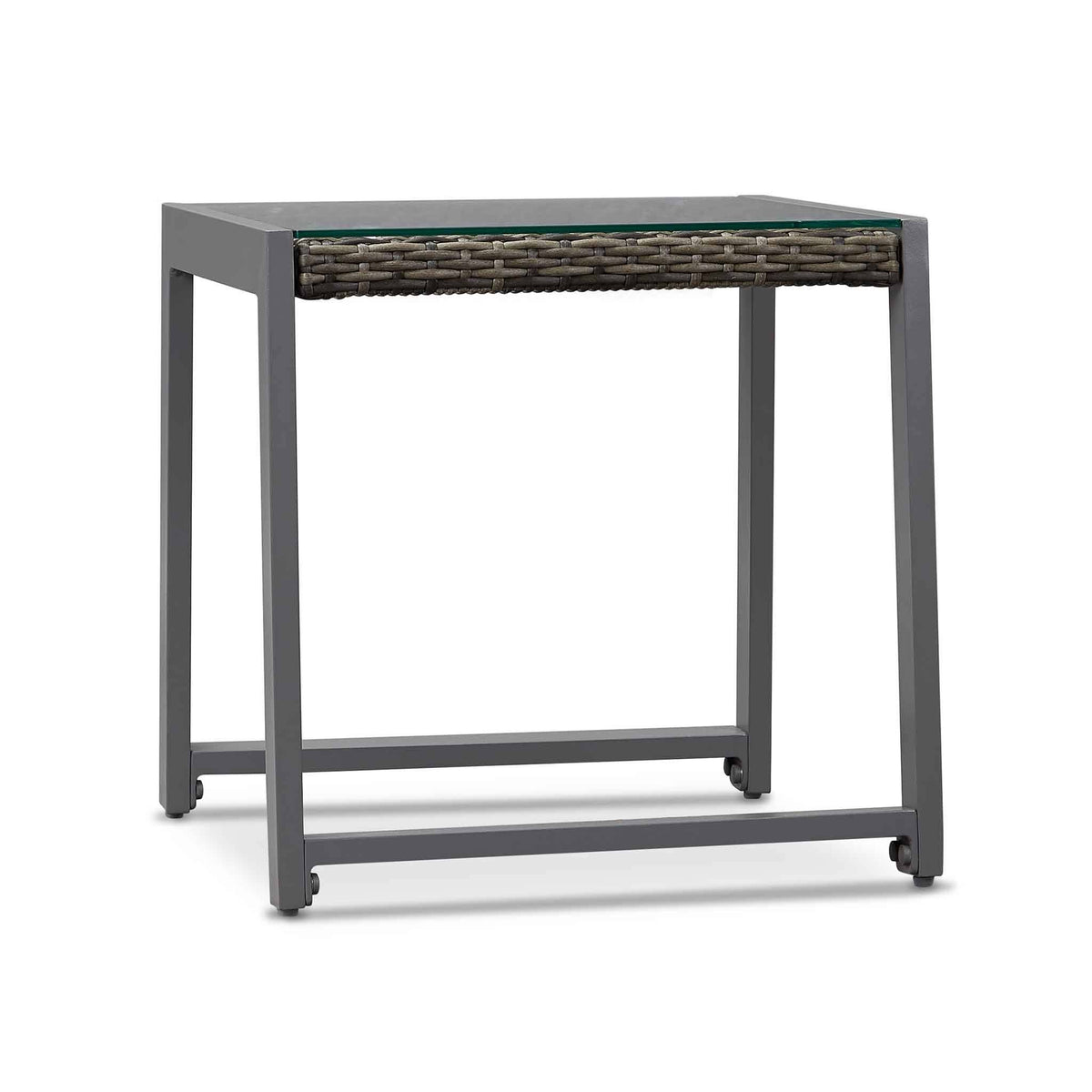 Gray Aluminum Patio End Table, 2 count P35298