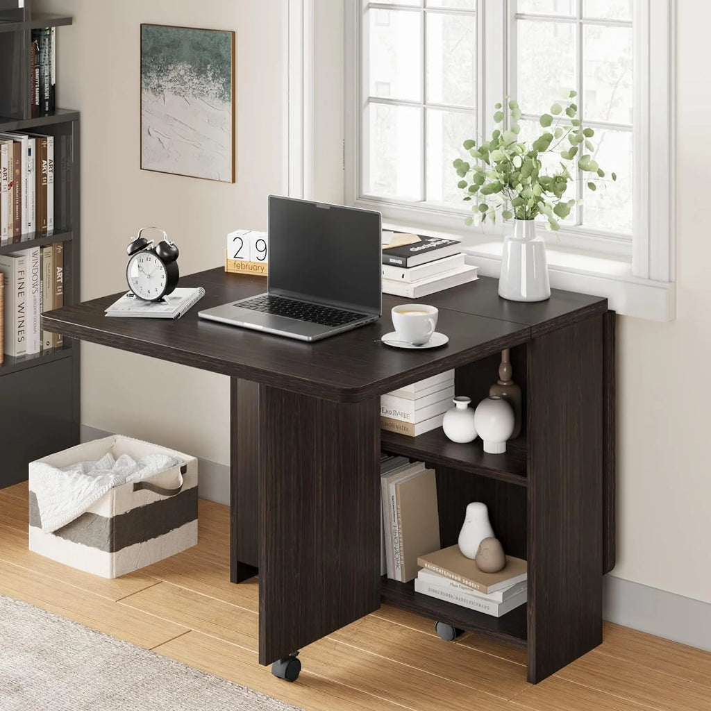 Space Saving Folding Dining Table with 2 Tier X327