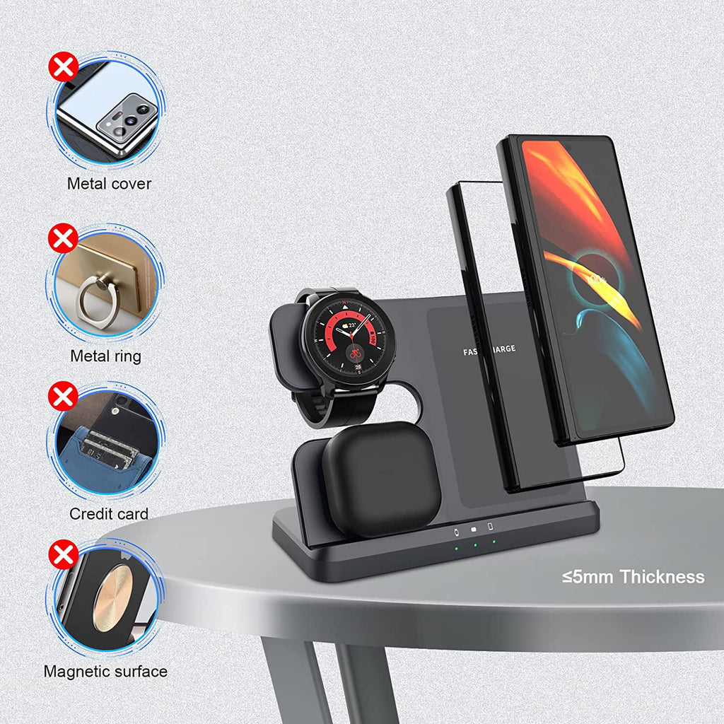 3 in 1 Wireless Charger Black W72997