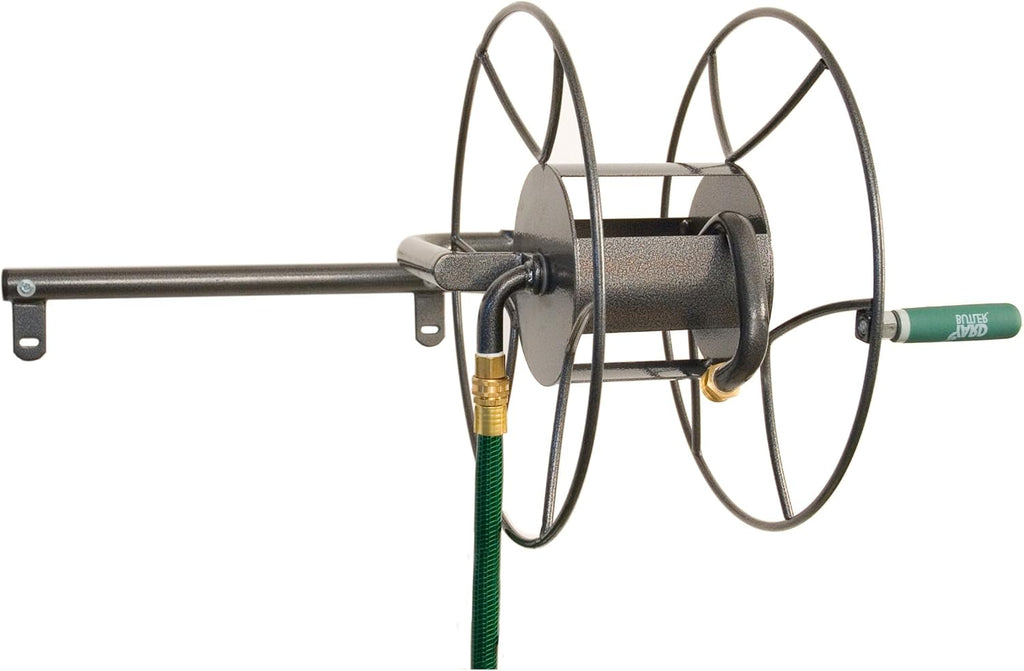 Swivel Hose Reel Wall Mounted Heavy Duty Metal Garden Hose Holder O537865