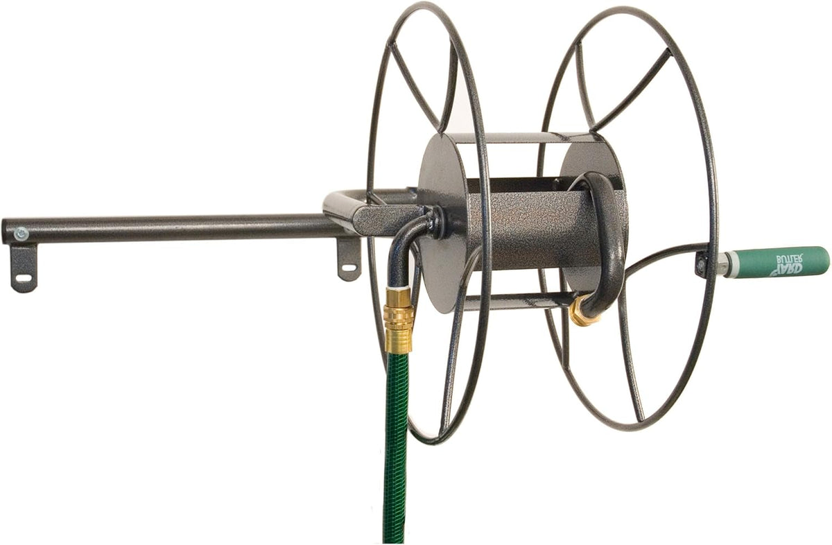 Swivel Hose Reel Wall Mounted Heavy Duty Metal Garden Hose Holder O537865