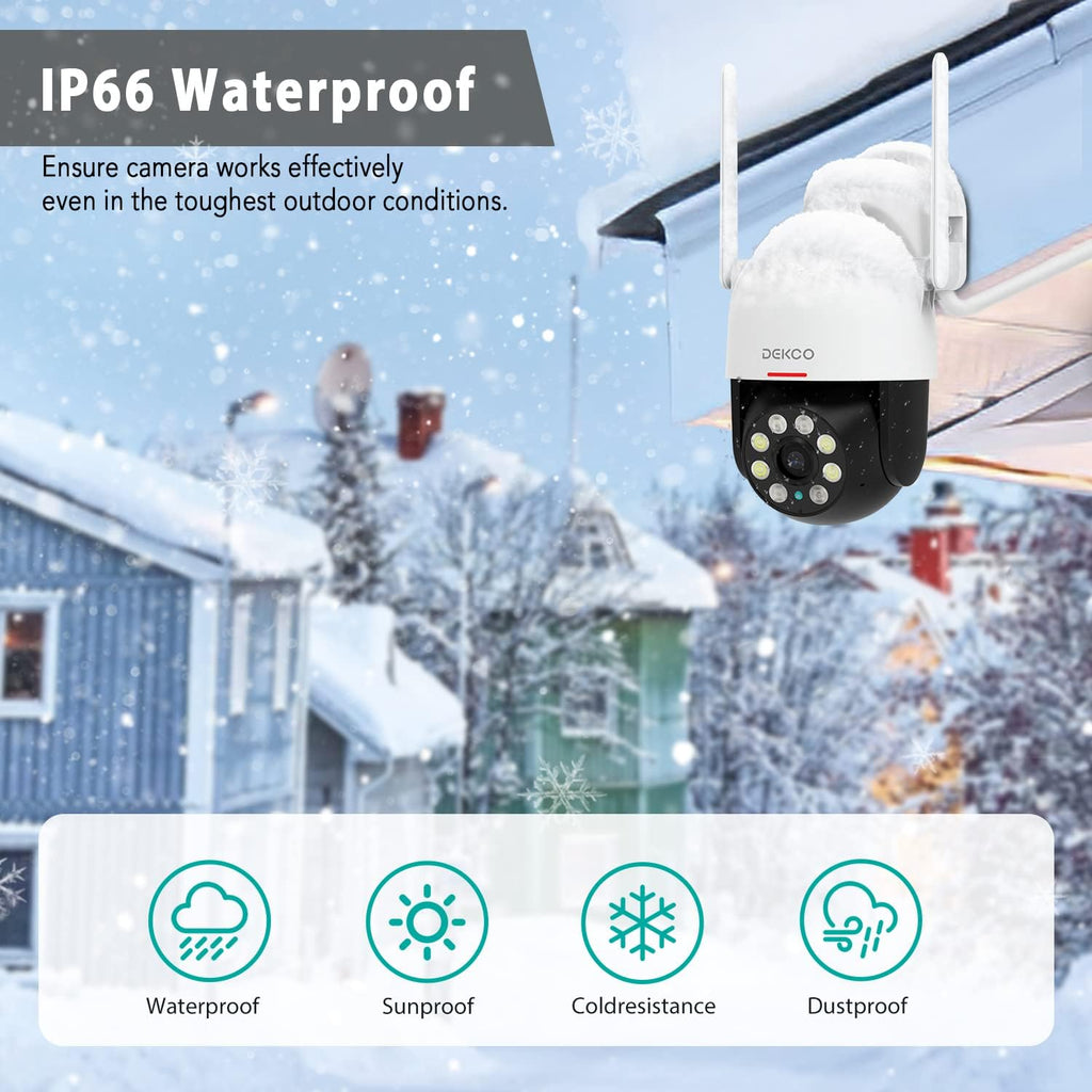 1080P Dome Security Camera with Motion Detection and Siren H732785