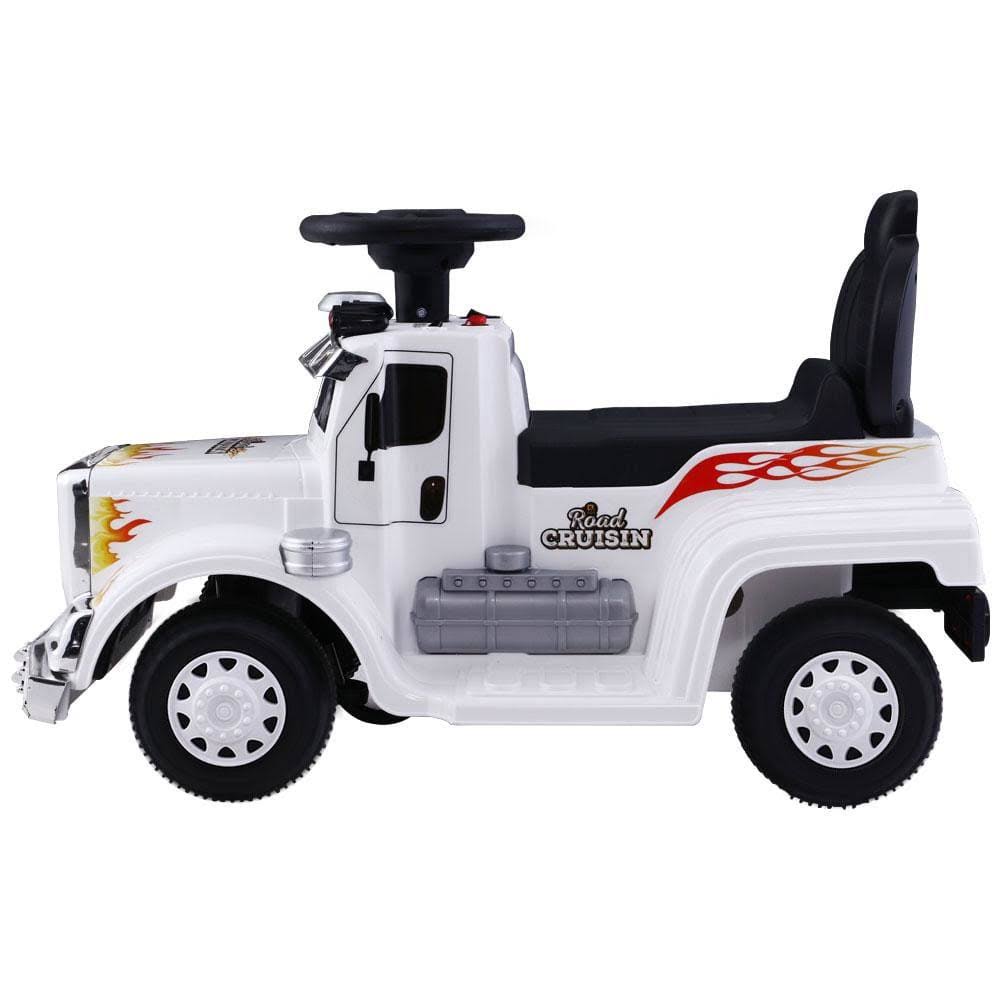 White Ride On Battery Toy Car A2244