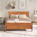 Queen Size Wood Platform Bed Frame with Headboard H459529