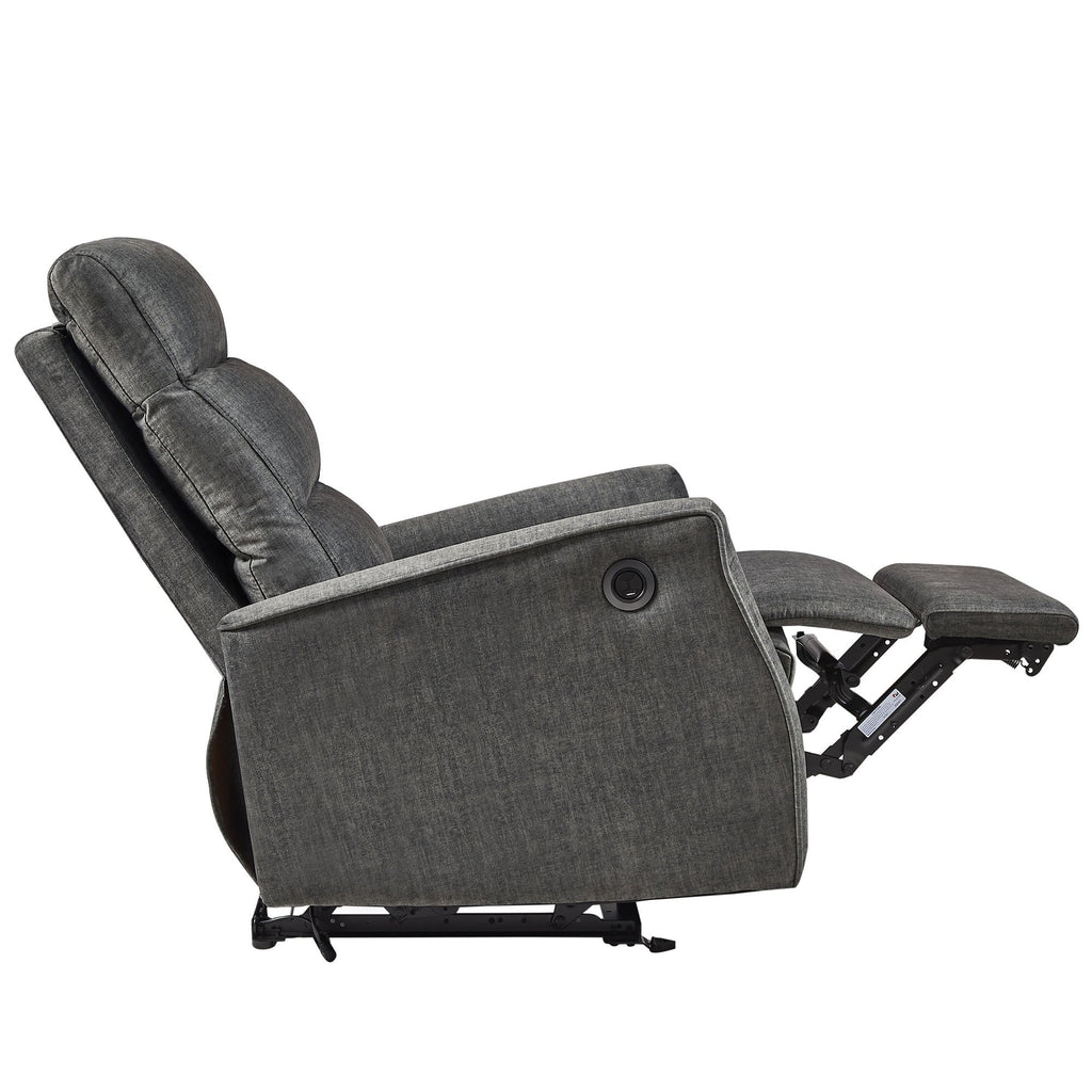 Gray Power Recliner Chair J3333