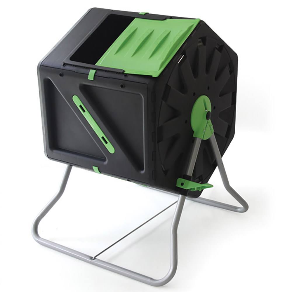 28 Gal Black Garden Composter with Hand Tool Kit Y301