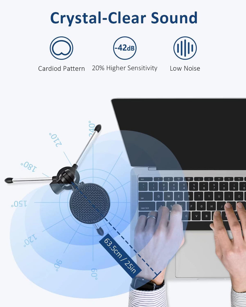 USB Condenser Studio Microphone V92581