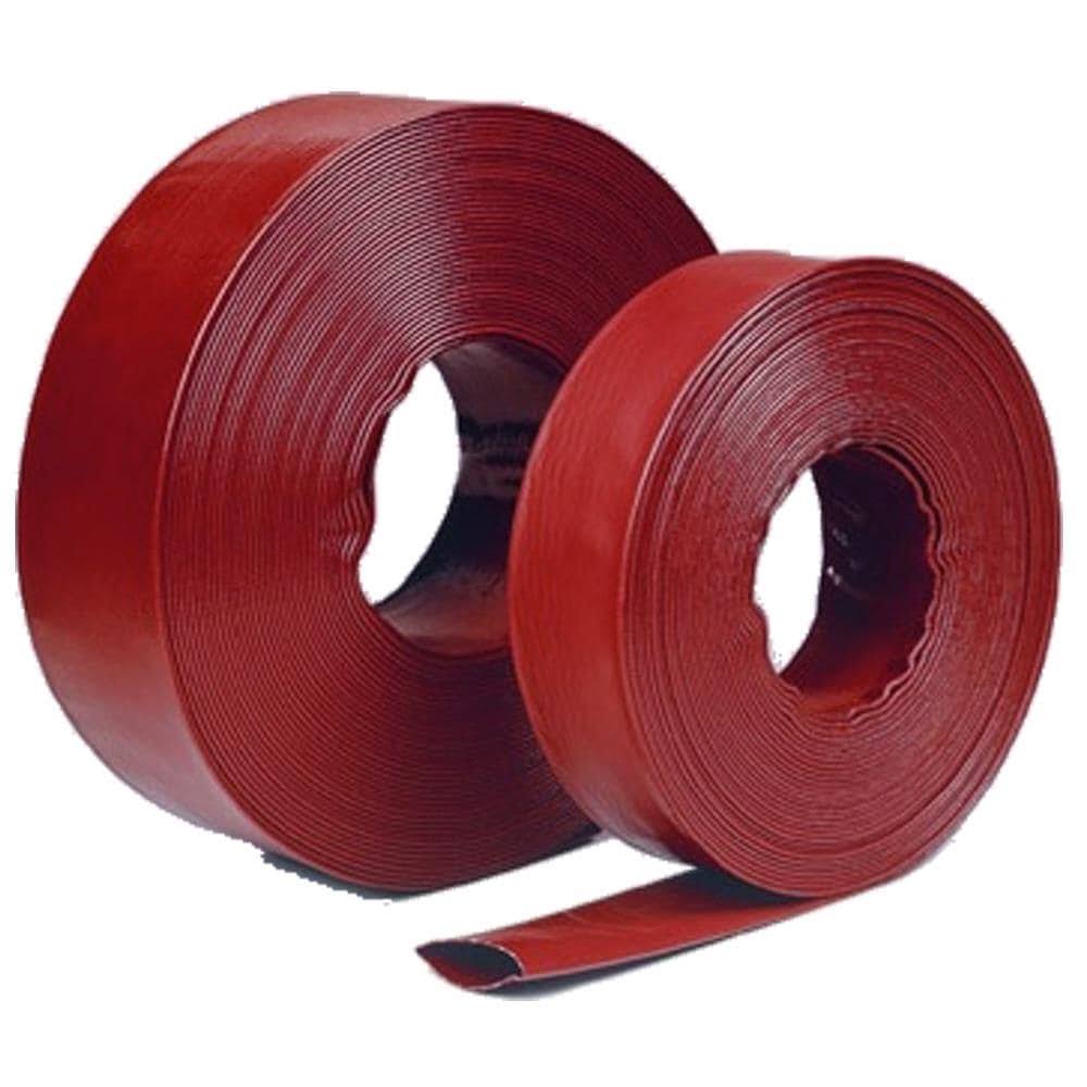 1.5 inch x 300' Red Lay Flat Discharge and Backwash Hose C5977