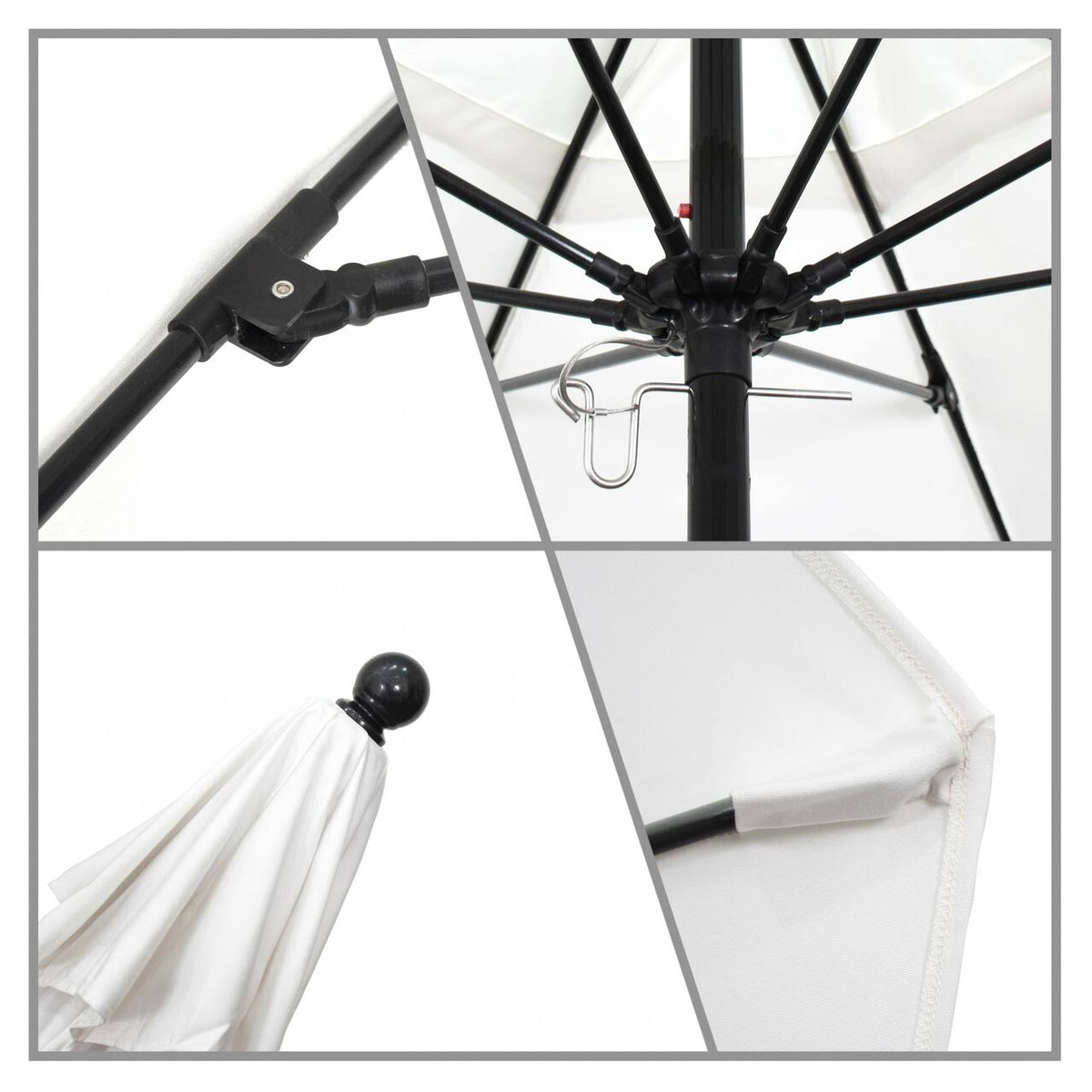 Fiberglass Pole Patio Umbrella, True Blue, 7.5 B872